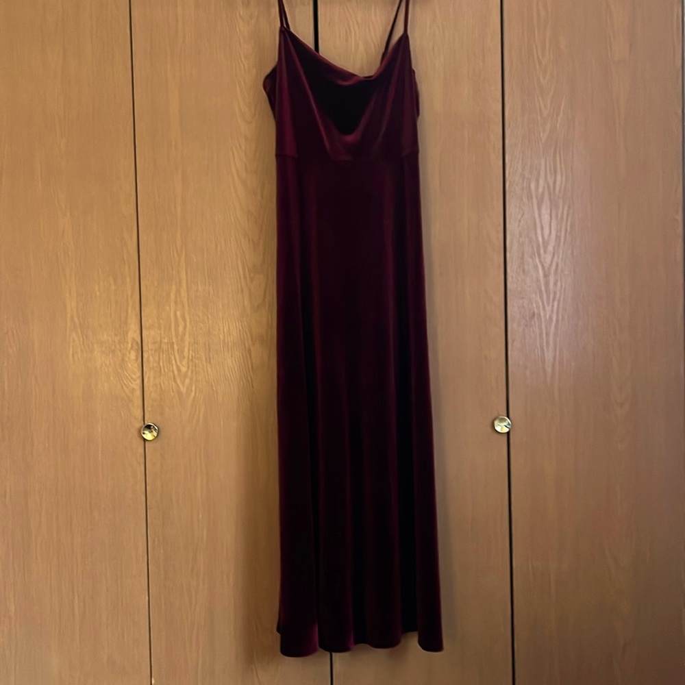 Beautiful red velvet dress